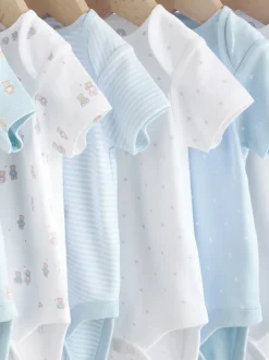 Bleu - Body ours bébé à manches courtes