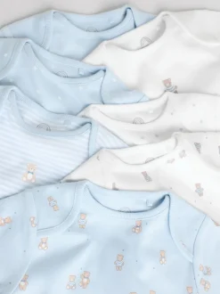 Bleu - Body ours bébé à manches courtes