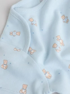 Bleu - Body ours bébé à manches courtes