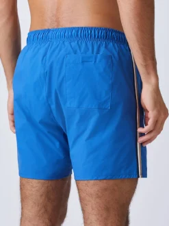 Bleu - BOSS Shorts de bain emblématique à rayure latérale Logo