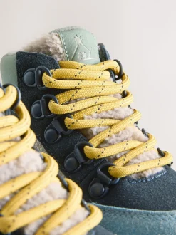 Bleu - Bottines chaudes avec doublure Thinsulate™ style randonnée