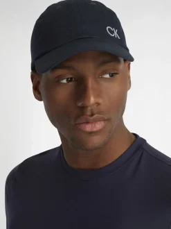 Bleu - Calvin Klein Golf 100% Coton Twill Noir Casquette