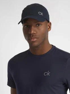Bleu - Calvin Klein Golf 100% Coton Twill Noir Casquette