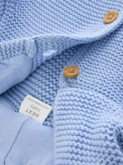 Bleu - Cardigan tricoté pour bébé (0mths-2yrs)