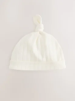 Bleu - Chapeaux à nouer 100% coton Lot 3 (0à18mois)