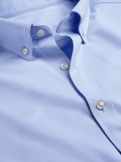 Bleu - Charles Tyrwhitt chemise en jersey boutonnée stretch dans quatre sens