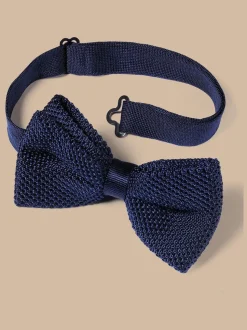 Bleu - Charles Tyrwhitt nœud papillon classique en maille prête à nouer
