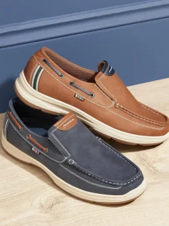 Bleu - Chaussures bateau Pavers bleues à enfiler