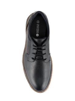 Bleu - Chaussures décontractées Pavers à lacets coupe large