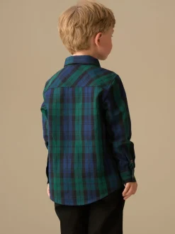 Bleu - Chemise Angel & Rocket Camden brossée avec Nœud papillon