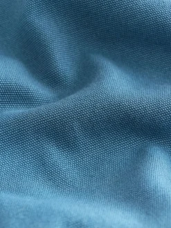 Bleu - Chemise Oxford teintée en pièce à manches longues