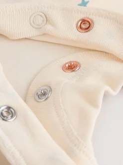 Bleu - Combinaison de nuit bébé, Body, Bonnet et Bavoirs bébé Ensemble 4 Pièces (0-12mois)