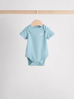 Bleu - Combinaison de nuit bébé, Body, Bonnet et Bavoirs bébé Ensemble 4 Pièces (0-12mois)