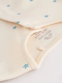 Bleu - Combinaison de nuit bébé, Body, Bonnet et Bavoirs bébé Ensemble 4 Pièces (0-12mois)