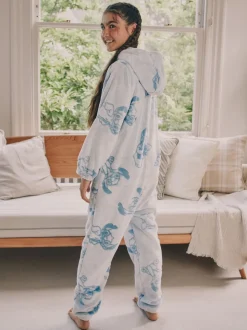 Bleu - Combinaison Lilo & Stitch en polaire Tout-en-un (3-16ans)