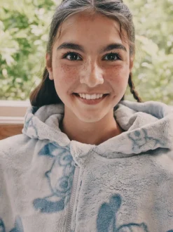 Bleu - Combinaison Lilo & Stitch en polaire Tout-en-un (3-16ans)