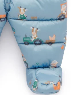 Bleu - Combinaison Purebaby matelassée imperméable à la douche