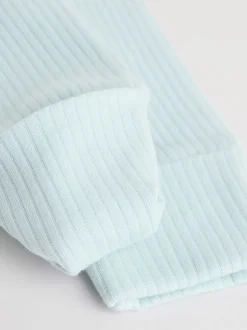 Bleu - Combinaisons de nuit à fermeture éclair pour bébés 5 Pack (0mths-3yrs)