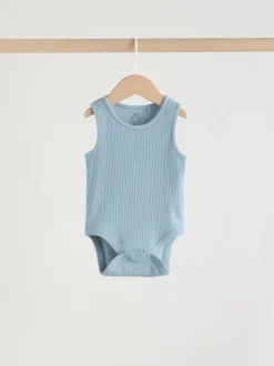 Bleu - Combinaisons pour bébés avec gilet 5 Pack