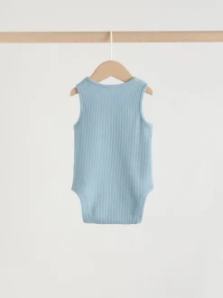 Bleu - Combinaisons pour bébés avec gilet 5 Pack