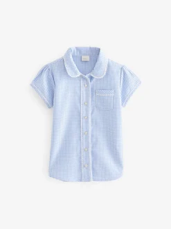 Bleu - Cotton Rich School Vichy Chemisiers (3-14yrs)