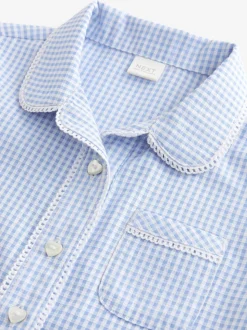 Bleu - Cotton Rich School Vichy Chemisiers (3-14yrs)