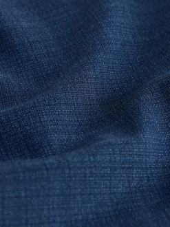 Bleu - Coupe sur mesure - Veste de costume texturée en laine Blend