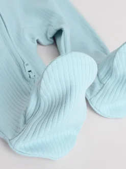 Bleu - Dors-bien bébé à fermeture éclair bidirectionnelle (0-2ans)