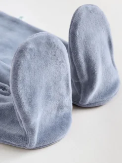 Bleu - Dors-bien bébé en velours à fermeture éclair bidirectionnelle, lot de 2 (0mois-2ans)