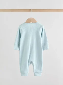 Bleu - Dors-bien bébé sans pieds à fermeture éclair bidirectionnelle, lot de 3 (0-3ans)