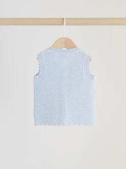 Bleu - Ensemble haut et Leggings en maille BÉBÉ 2 Pieces (0mois-2ans)