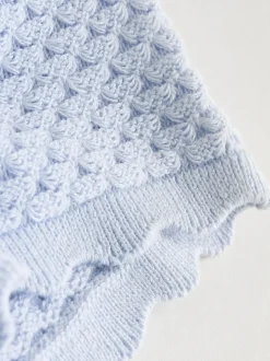 Bleu - Ensemble haut et Leggings en maille BÉBÉ 2 Pieces (0mois-2ans)