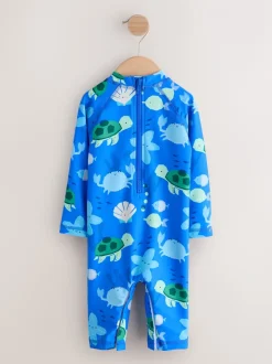 Bleu - Ensemble maillot de bain et chapeaux Sunsafe (3mths-7yrs)