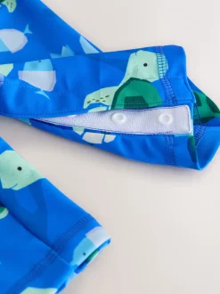 Bleu - Ensemble maillot de bain et chapeaux Sunsafe (3mths-7yrs)