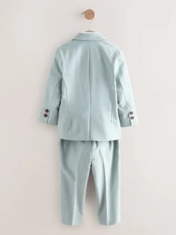 Bleu - Ensemble pantalon blazer et nœud papillon (3mois à9ans)