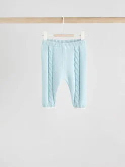 Bleu - Ensemble pull et legging en maille bébé (0mois-3ans)