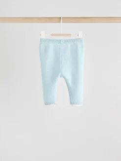 Bleu - Ensemble pull et legging en maille bébé (0mois-3ans)