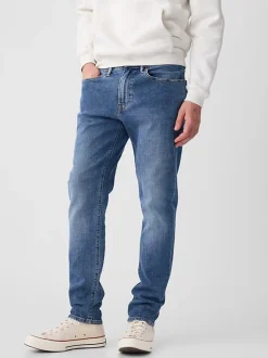 Bleu - Gap Coupe ajustée Comfort Extensible Tapered Jeans