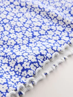 Bleu - Haut côtelé à manches longues (3mois7ans)