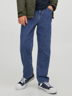 Bleu - JACK & JONES Jean Chris Junior coupe décontractée