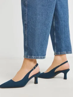 Bleu - JD Williams Chaussures à talons à bride arrière à bout pointu