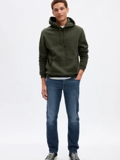 Bleu - Jean ajusté extensible Gap