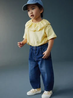 Bleu - Jean Barrel en denim (3mois à7ans)