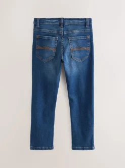 Bleu - Jeans extensibles (3-17yrs)
