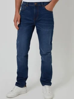 Bleu - Jean Threadbare slim stretch
