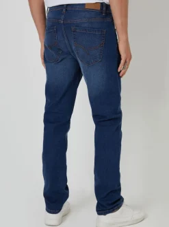 Bleu - Jean Threadbare slim stretch
