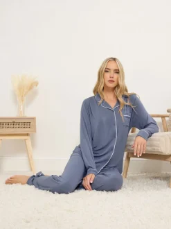 Bleu - Long Tall Sally Pyjama Manches longues