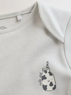 Bleu - Lot de 5 bodies bébé à manches courtes