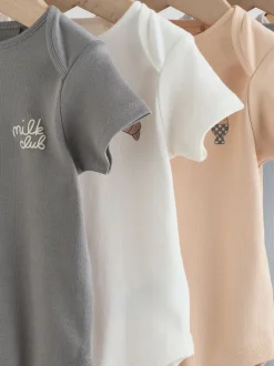 Bleu - Lot de 5 bodies bébé à manches courtes