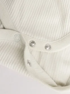 Bleu - Lot de 5 bodys à manches longues pour bébé